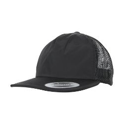 Flexfit By Yupoong Unstructured Trucker Cap (6504) Black